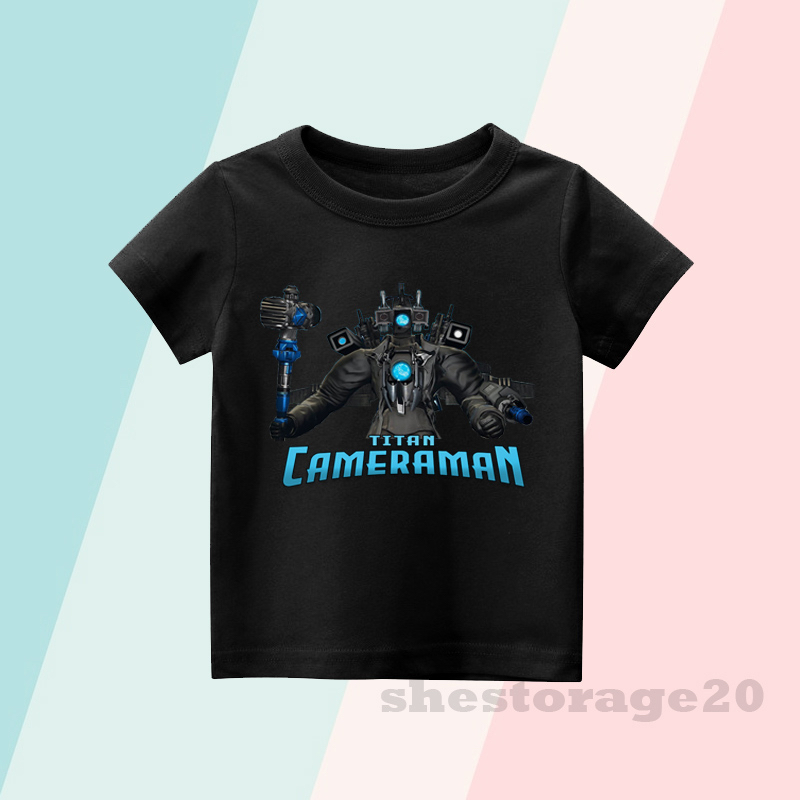 BAJU ANAK KAOS ANAK TITAN SKIBIDI TOILET CAMERAMAN UPGRADE  / TITAN CAMERAMAN SKIBIDI TOILET / PAKAI