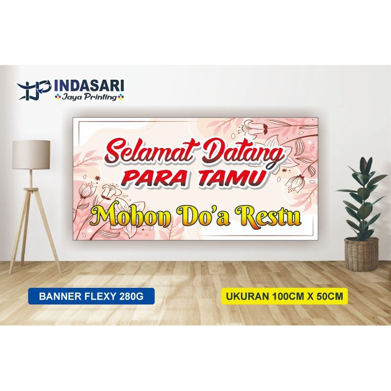 Banner selamat datang para tamu