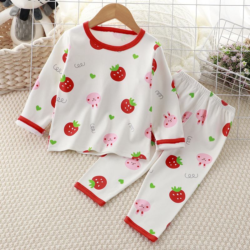 PUNCAK 12.12 Rose - (0bln-4thn) Piyama Anak Lengan Panjang / Setelan Baju Tidur Anak Import / Piyama Anak Karakter Bahan Katun - PY70