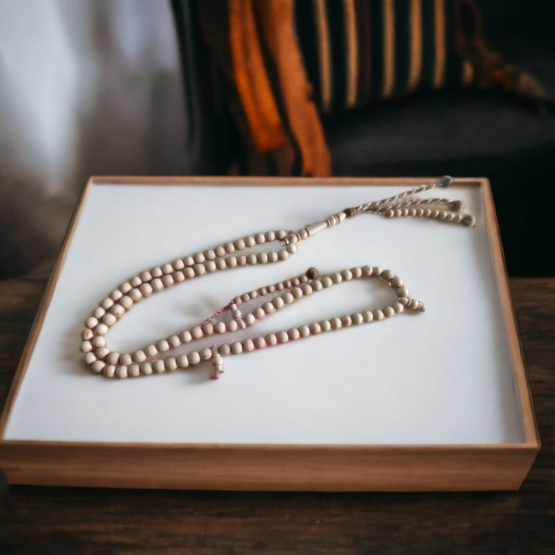 Tasbih Kayu Luz Putih kayu bahan tongkat Rasulullah