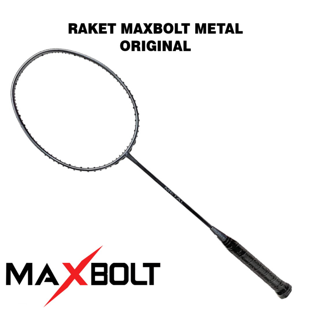 RAKET BADMINTON MAXBOLT BLACK / METAL ORIGINAL