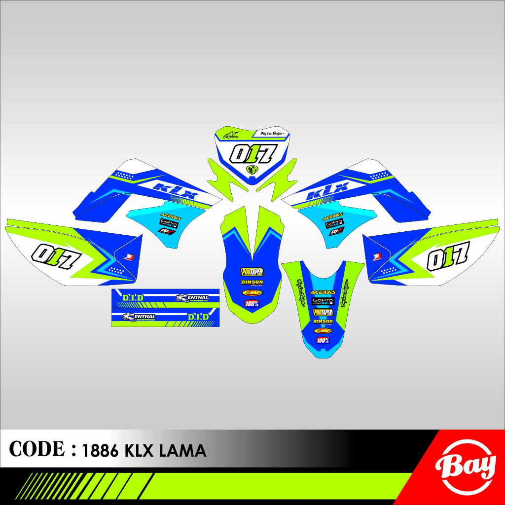 Decal Stiker Motor KLX 150 LAMA / KLX S 150 Full Body Sticker Custom Variasi