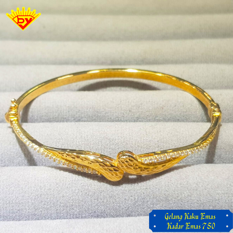 Gelang Emas Bangle Kadar Emas 750