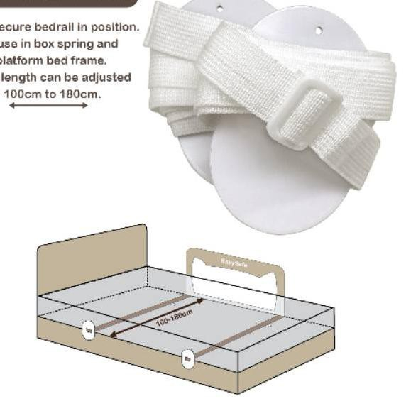Bed Rail Safety Y Belt
