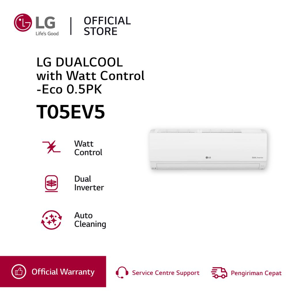 LG AC Dual Cool With Watt Control - Eco 0.5 PK T05EV5