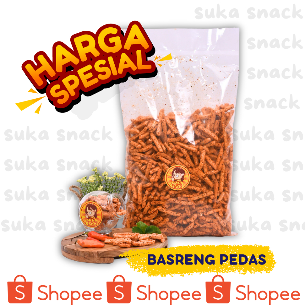 

BASRENG PEDAS DAUN JERUK 1 KG SUKA SNACK