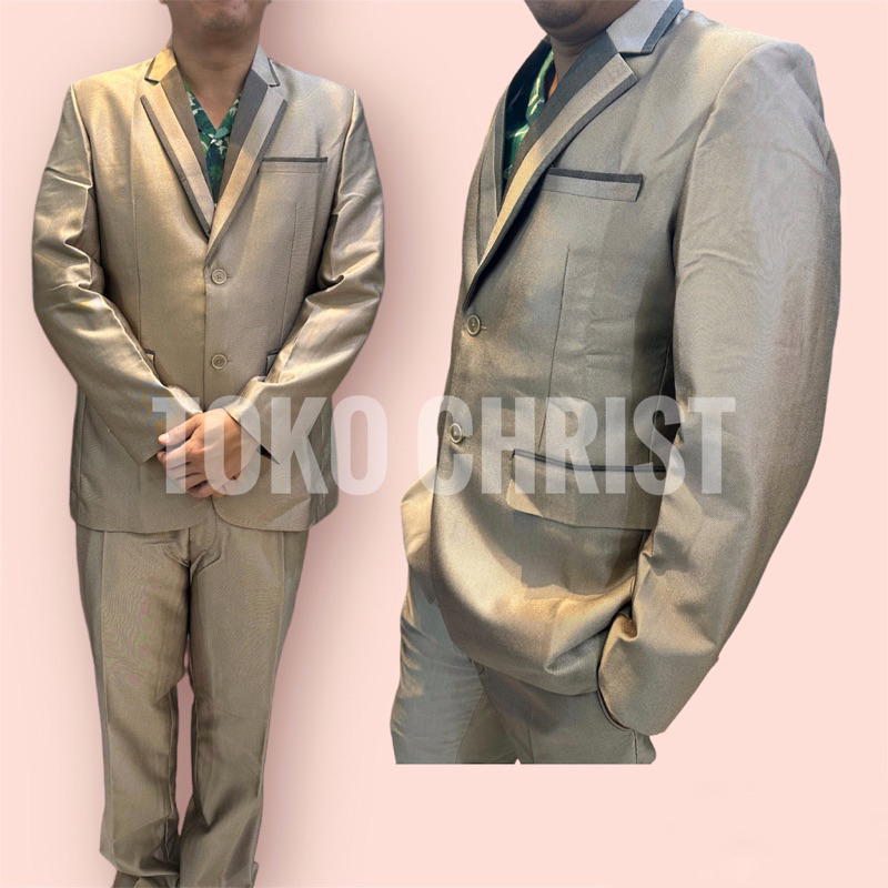 jas bahan semi wool premium