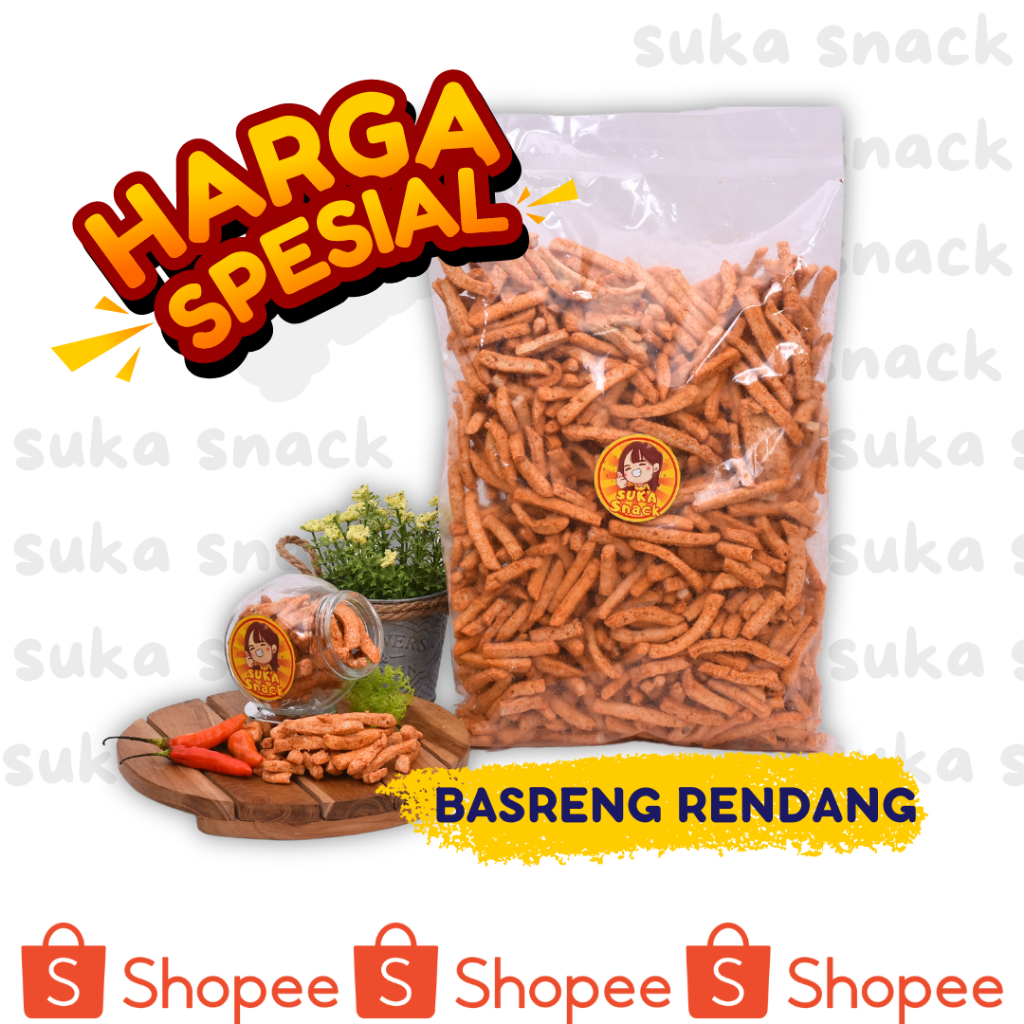 

BASRENG MURAH 1 KG RASA RENDANG SUKA SNACK