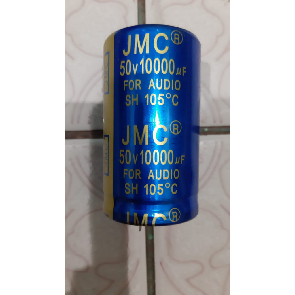 Elco (Capacitor) JMC 10000Uf 50V original kualitas terbaik/ Kapasitor JMC 10000Uf/50V