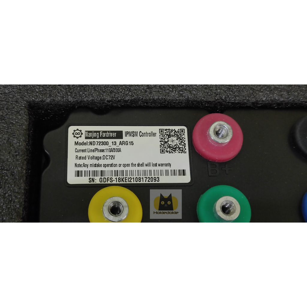 Controller Nanjing Fardriver ND72300 BLDC sepeda motor listrik programmable