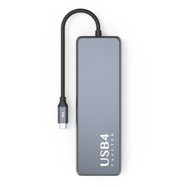Feeltek Portable USB4 10 in 1 USB-C Hub - Silver