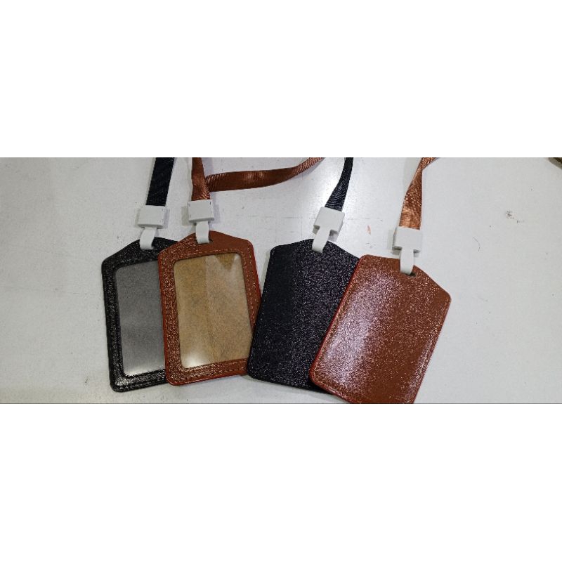 

id card bahan kulit plus tali@10biji