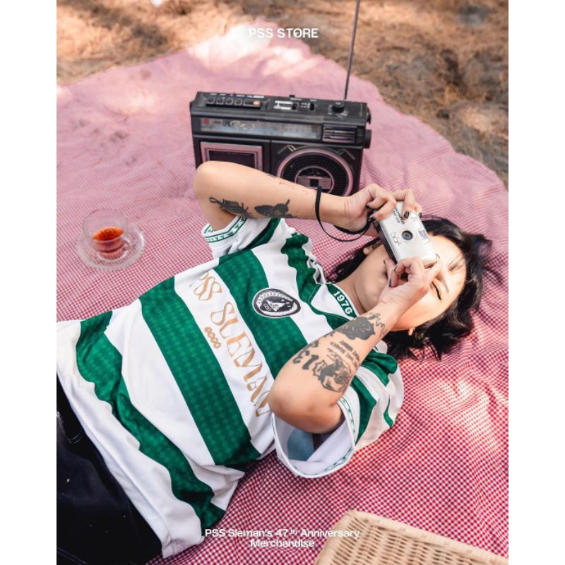 Jersey PSS Sleman Anniversary 47 Tahun Hijau Putih
