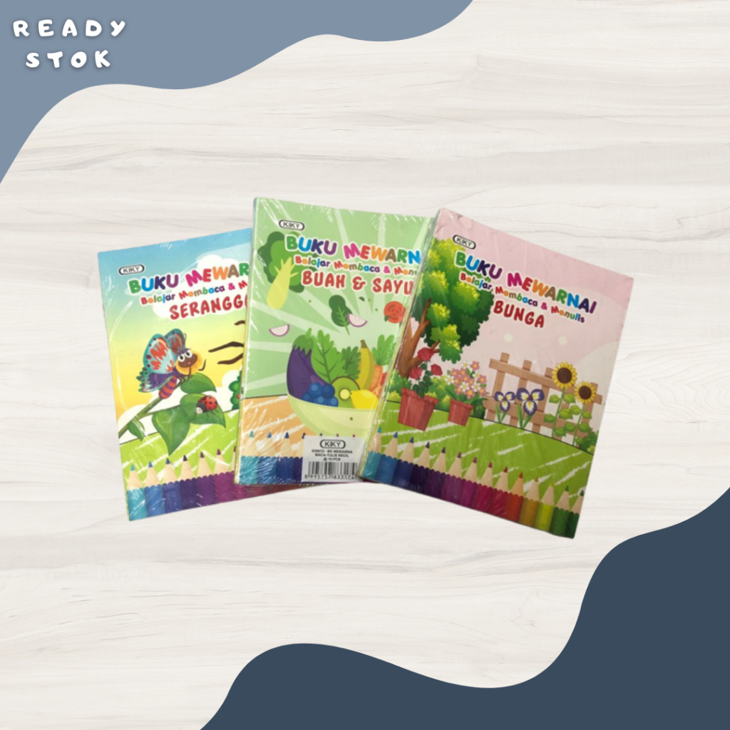 

BUKU MEWARNAI ANAK-ANAK / BUKU LATIHAN MEWARNAI KECIL KIKY / BUKU MEMBACA DAN MENULIS