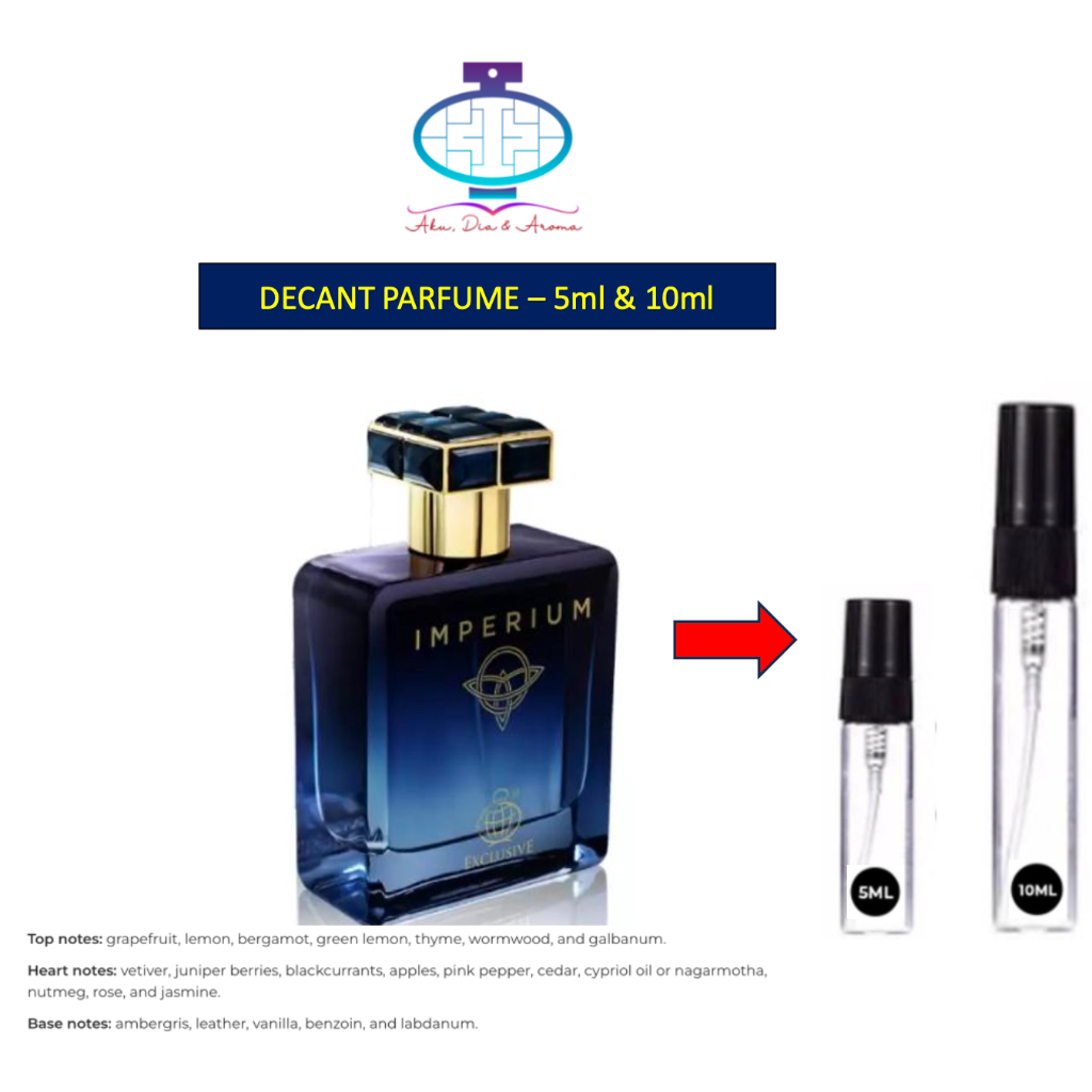 Decant Fragrance World Imperium Unisex EDP - 5 & 10 ml