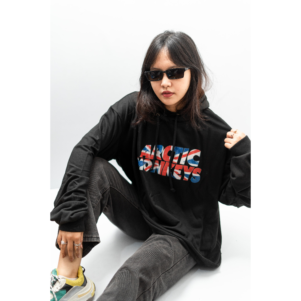 ARCTIC MONKEYS HOODIE - UNFINISHED JACKET BLACK by Ekyu
