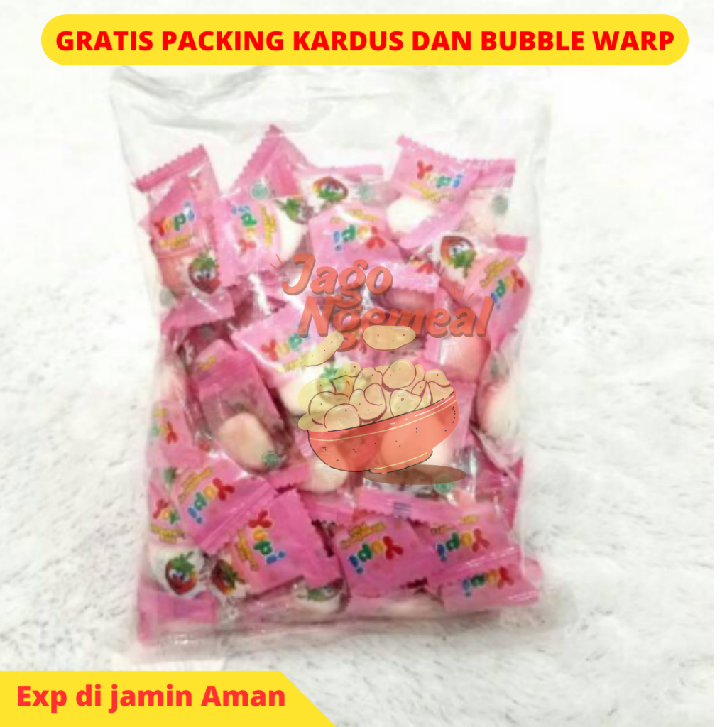 

TERMURAH snack kiloan Yupi Strawberry Kiss 500gr/makanan ringan murah / cemilan enak /jajan lebaran /Jajanan Kekinian