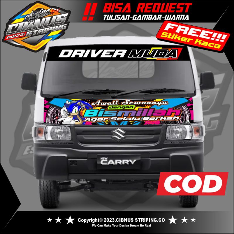 Stiker Decal Kabin Mobil PickUp New Carry.sticker body cabin pickup new carry