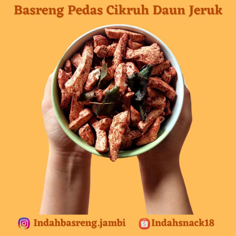 

BASRENG PEDAS CIKRUH DAUN JERUK 1 KG | BASRENG DAUN JERUK 500 GR | BASO GORENG BUMBU CIKRUH