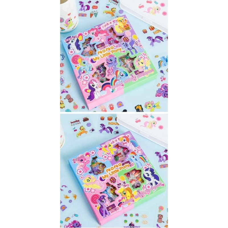 

Sticker Stiker Anak Anak Viral Nono Motif My Little Pony Isi 100 Pcs