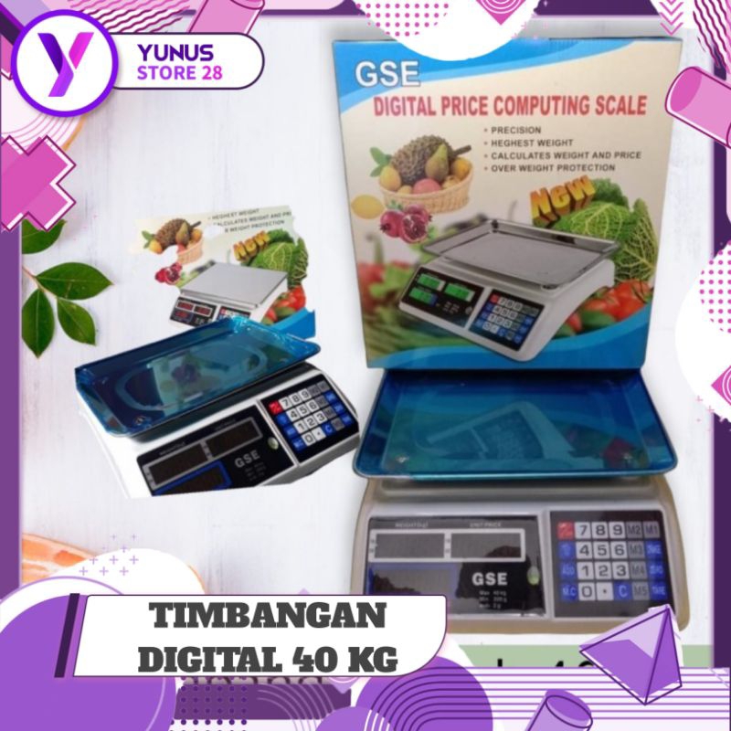 TIMBANGAN BUAH DIGITAL 40 KG/ GSE DIGITAL PRICE COMPUTING SCALE