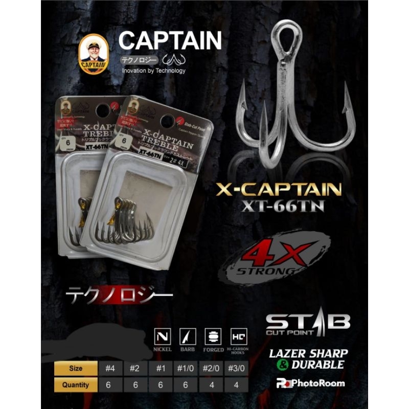 TREBLE HOOK CAPTAIN XT 66 TN / PANCING CABANG 3