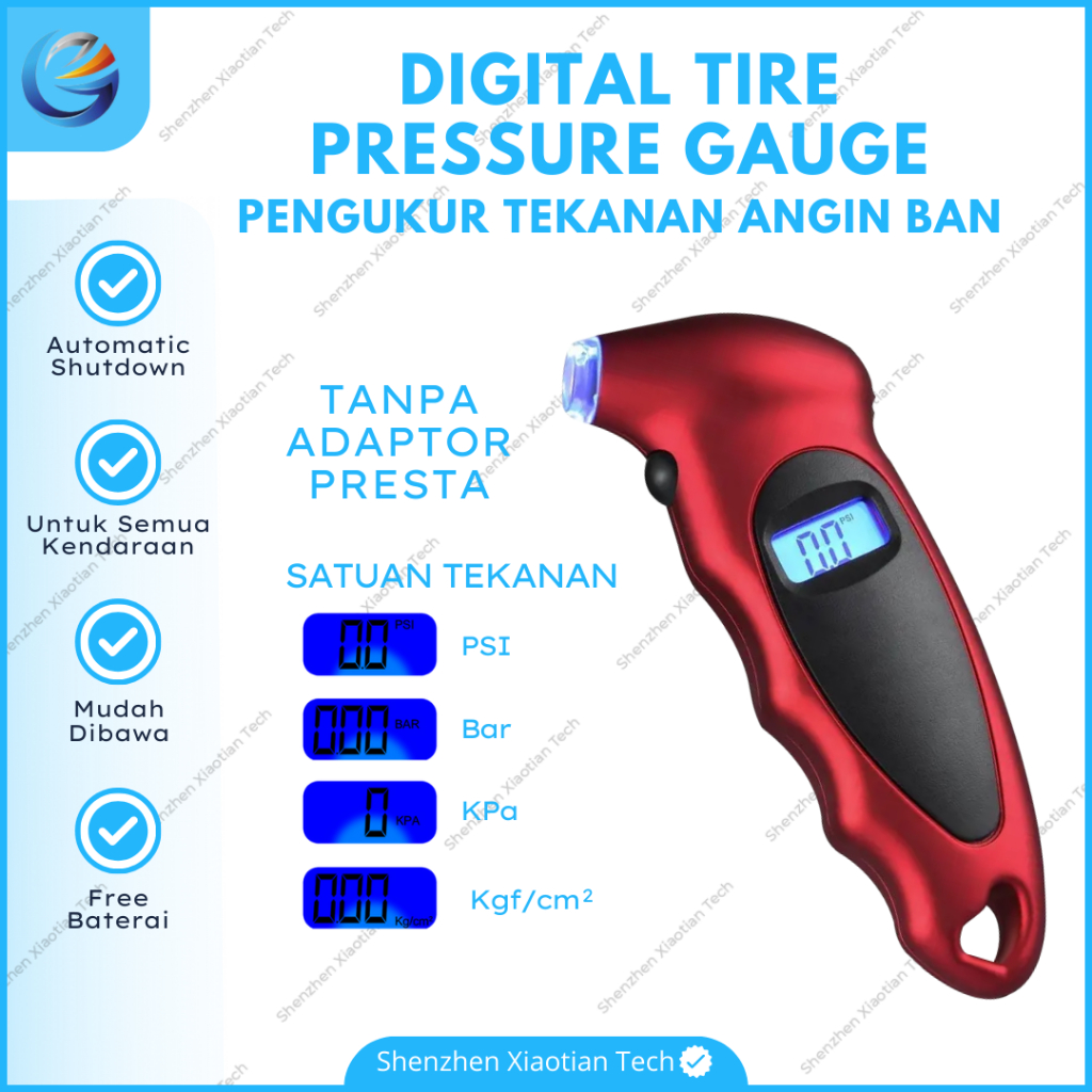 Alat Pengukur Tekanan Ban| Gauge Tyre Pressure | Alat Pengukur Tekanan Ban Sepeda | Pengukur Tekanan