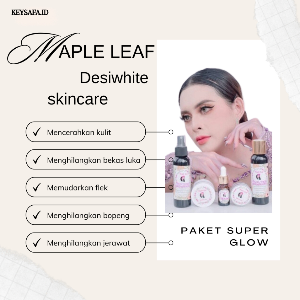 PAKET SKINCARE MAPLE LEAF SUPER GLOW ORIGINAL