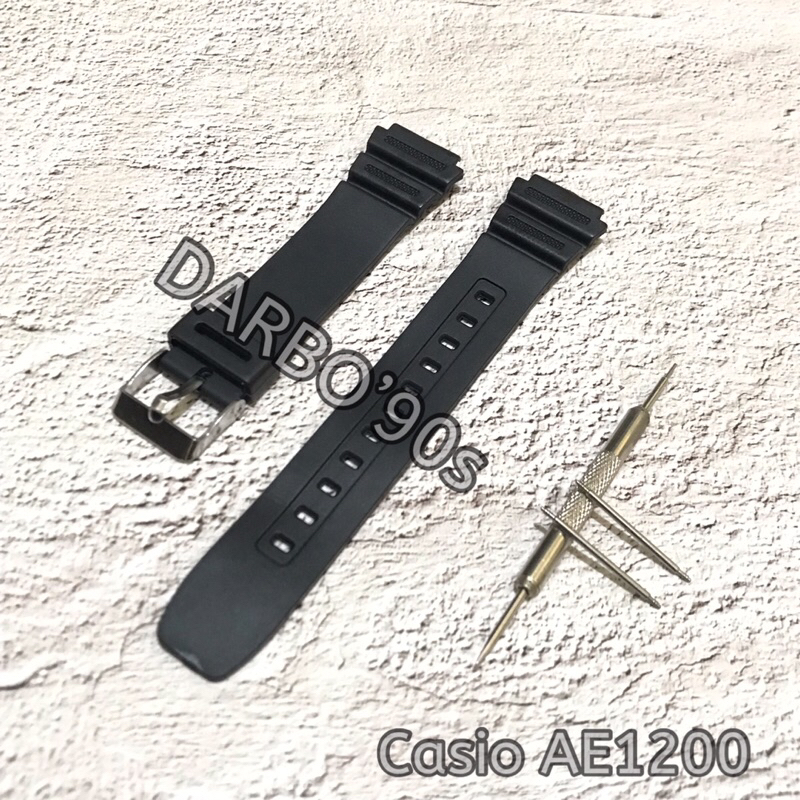Strap Tali Jam Tangan Casio AE1200 AE-1200 AE 1200 Rubber Casio AE1200 Premium