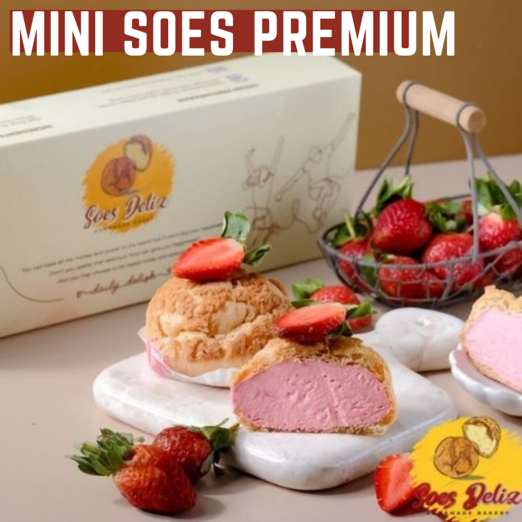 

Mini Soes Deliz Classic Kue Sus Choux Cream Puff Jajanan Korea