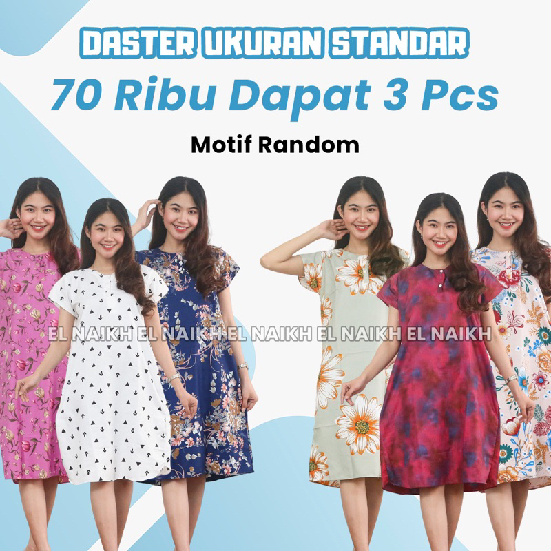 Daster 70 Ribu Dapat 3 Terbaru | Paket Daster 3 Pcs | Daster 3 Pcs 70 Ribu | Paket Daster Kekinian 3
