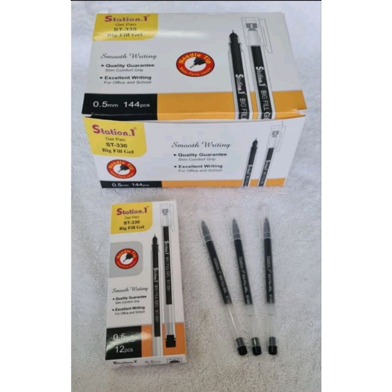 

(12pcs) Pulpen Gel murah - Station