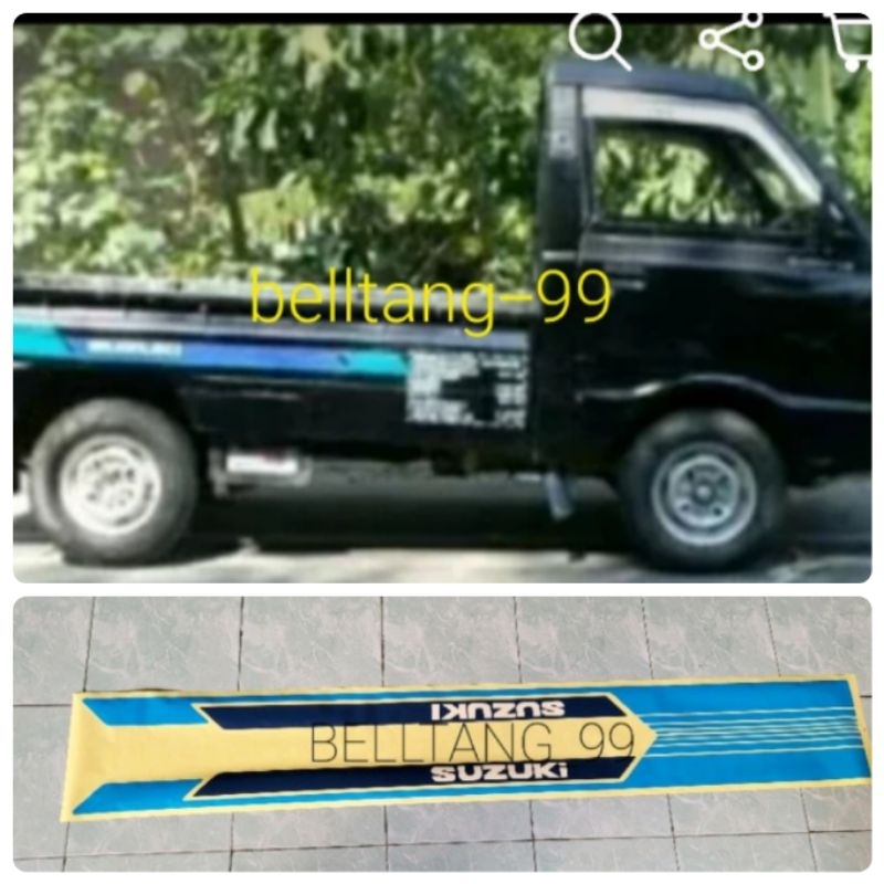 Sticker stiker carry 1.0 pick up/ stiker suzuki biru pick up/stiker carry 1.0 pick up biru lama
