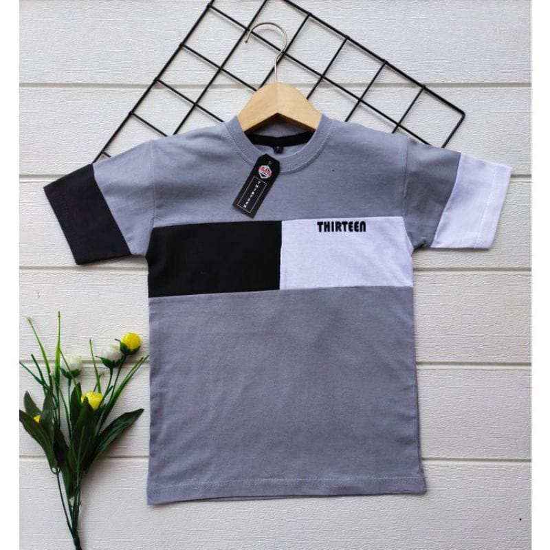 kaos anak kombinasi/ Baju anak keren kombinasi warna