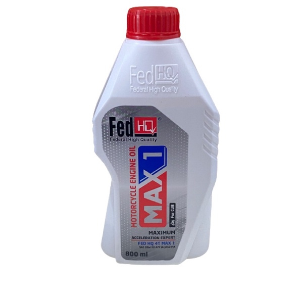 OLI FED HQ MAX 1 OLI MESIN NON MATIC 800ML 20W/50 OLI MOTOR NON MATIC