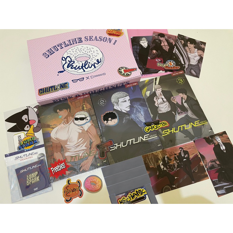 Shutline Vol 1-3 Season 1 Pink Doughnuts Box Set Do7 Store Lezhin Jmeeshop BWRT Jinx LTIT