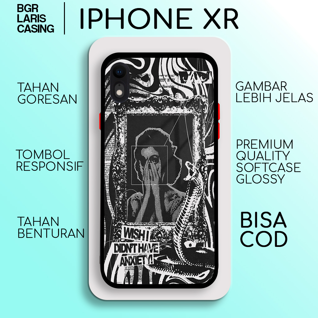Case Iphone Xr Terbaru Aesthetic Black 03 Casing Iphone Xr Hardcase Softcase Glossy Kesing Termurah