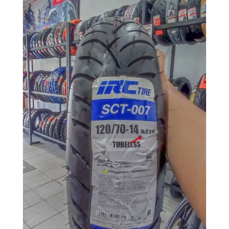 BAN LUAR IRC TUBLES SCT007 UK 120/70 RING 14