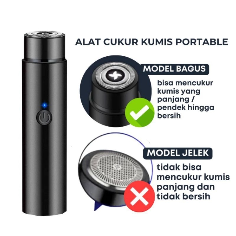 portable elektrik kumis/alat cukur