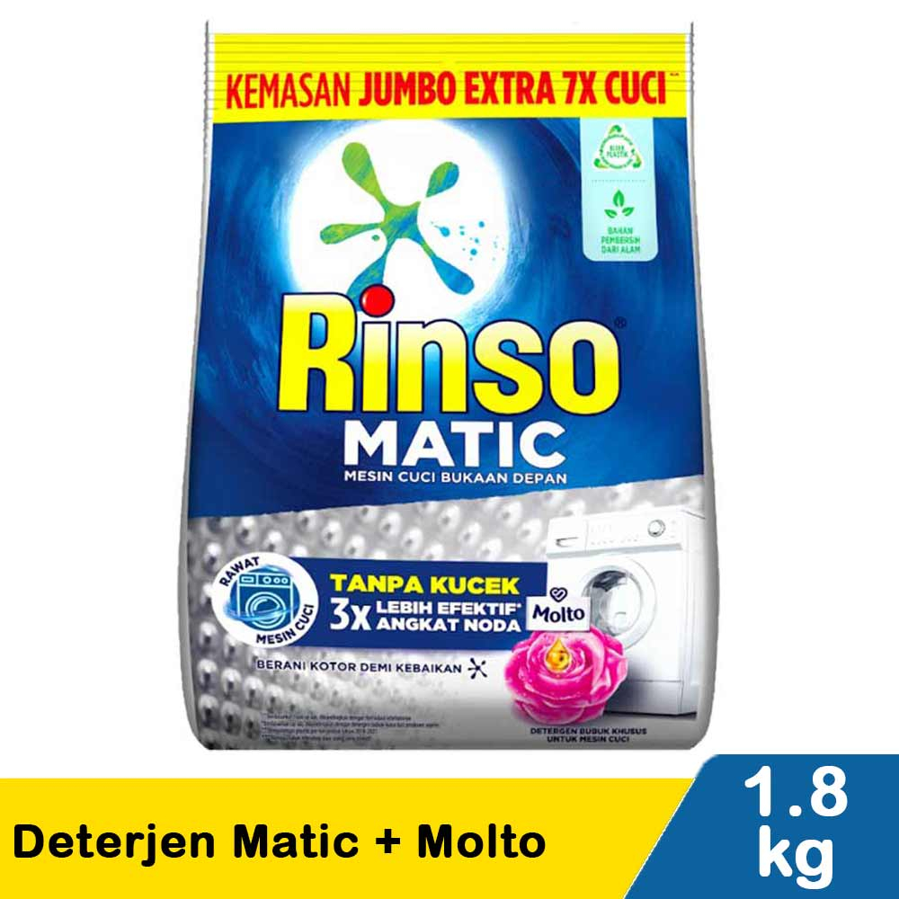 Rinso Matic Deterjen + Molto 1.8Kg