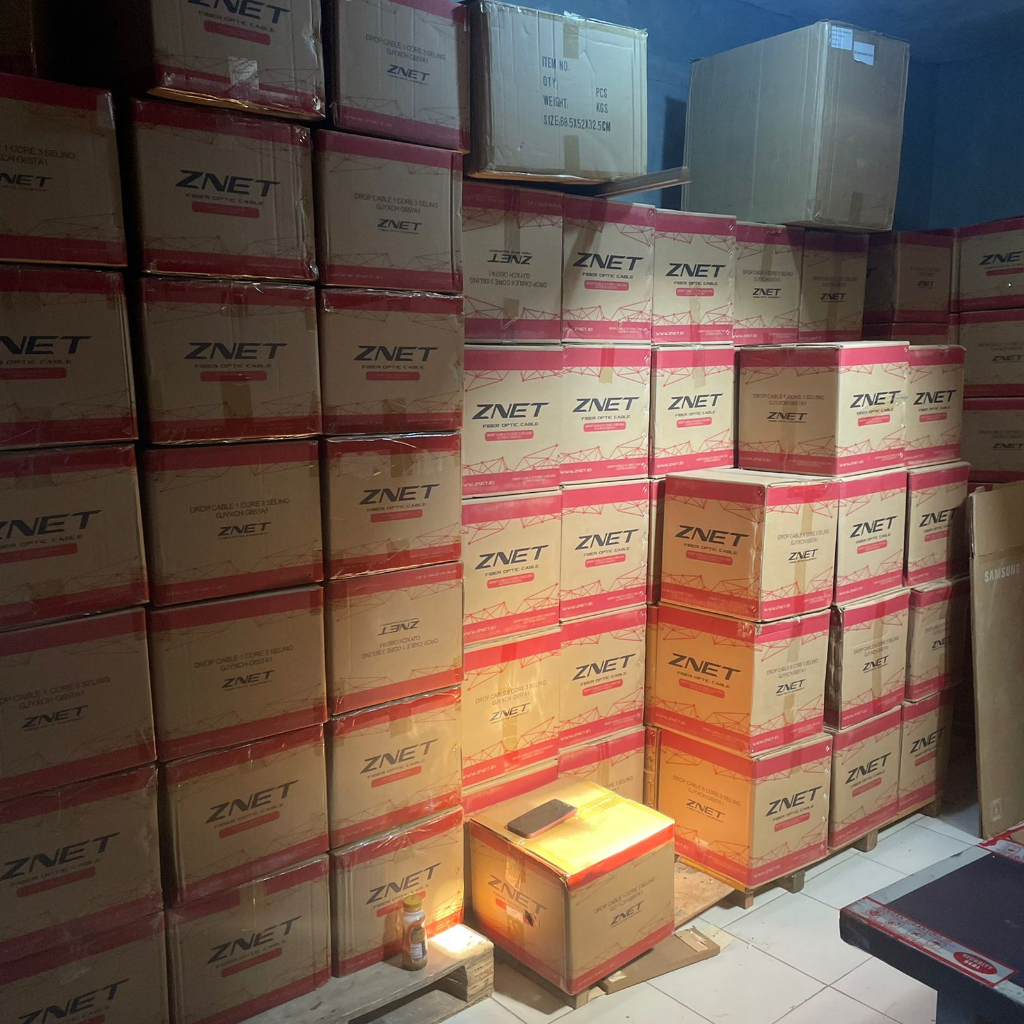 PAYU KABEL FIBER OPTIC 6 CORE 3 SELING KAWAT 1 METER DROPCORE DC 6 CORE