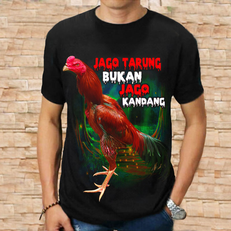 QH Kaos Pria Ayam Bangkok Jago Tarung Distro 3d Gambar Terbaru Keren Baju Cowok Distro Murah Dewasa