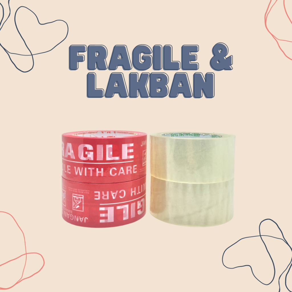 

Lakban Bening - Lakban Fragile Merah Satuan Termurah