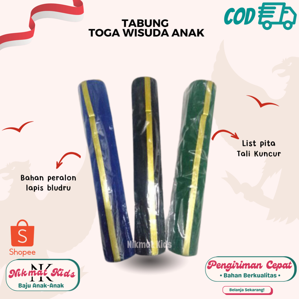 Tabung wisuda anak tabung toga wisuda selonsong ijazah wisuda anak paud tk sd
