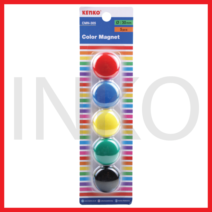 

KENKO WHITEBOARD COLOR MAGNET CMN 305 5PCS