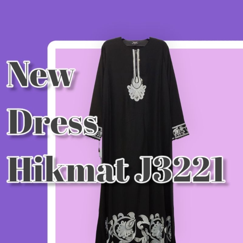 Abaya HIKMAT,Gamis,Baju Muslimah,Baju Syar'i