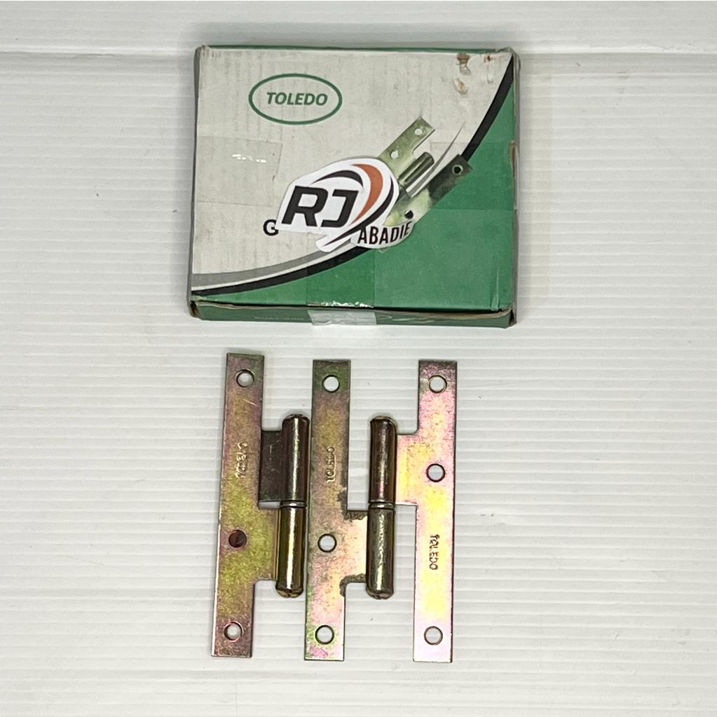 [12SET] Engsel H + Skrup UCP Toledo 110x55 140x60 MM Tebal Pintu Jendela Copot Cabut Lepas Kiri Kana