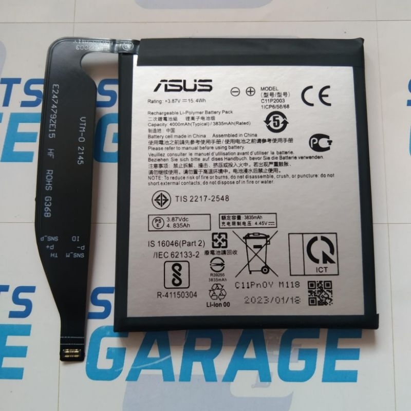 BATERAI ASUS ZENFONE 8 / ZENFONE 8 MINI ZENFONE 8 5G C11P2003 ORIGINAL