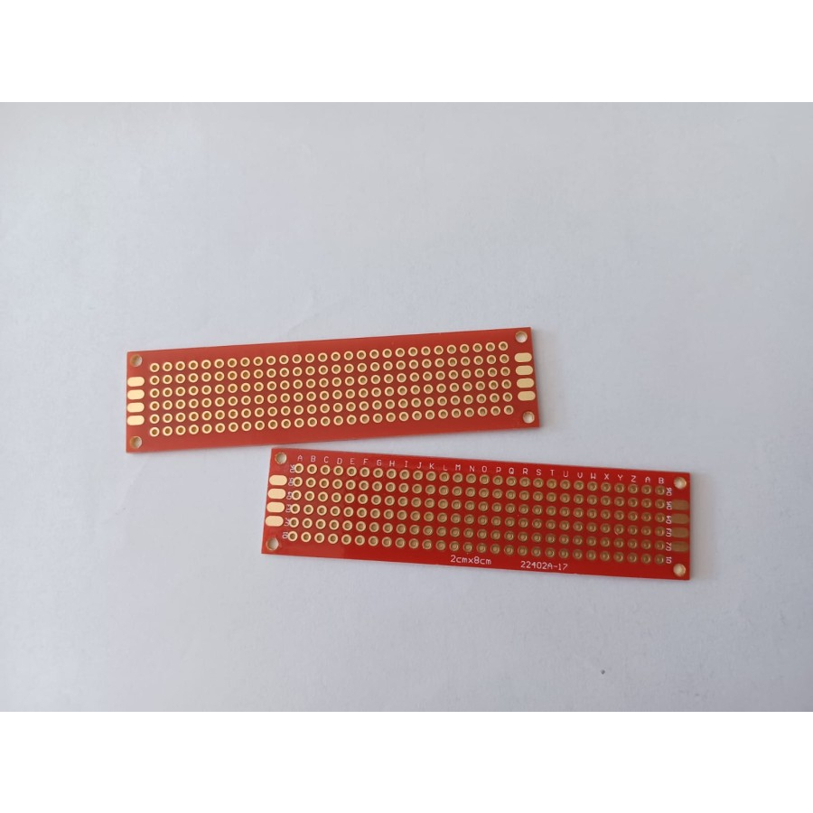 PCB KECIL Dobel Dual Layer Thru Hole Lubang Bolong Matrix IC - 2*8CM M
