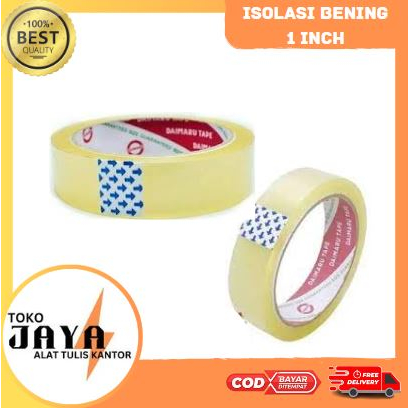 

Isolasi Bening 1 inch 72 Yard 24 mm Isolasi kuat rekat Isolasi packing bagus Toko Jaya ATK Murah Lengkap